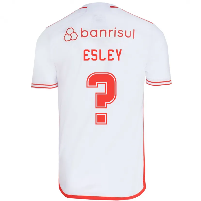 Danxen Enfant Maillot Esley #0 Blanc Rouge Tenues Extérieur 2024/25 T-Shirt