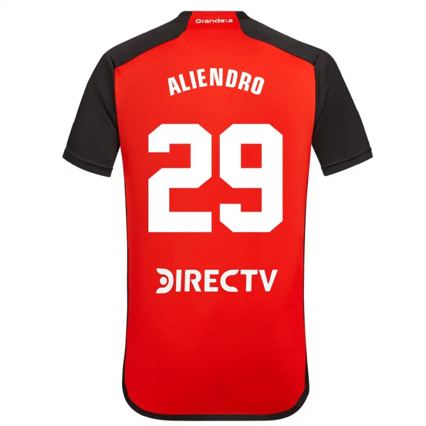 Danxen Enfant Maillot Rodrigo Aliendro #29 Rouge Noir Blanc Tenues Extérieur 2024/25 T-Shirt