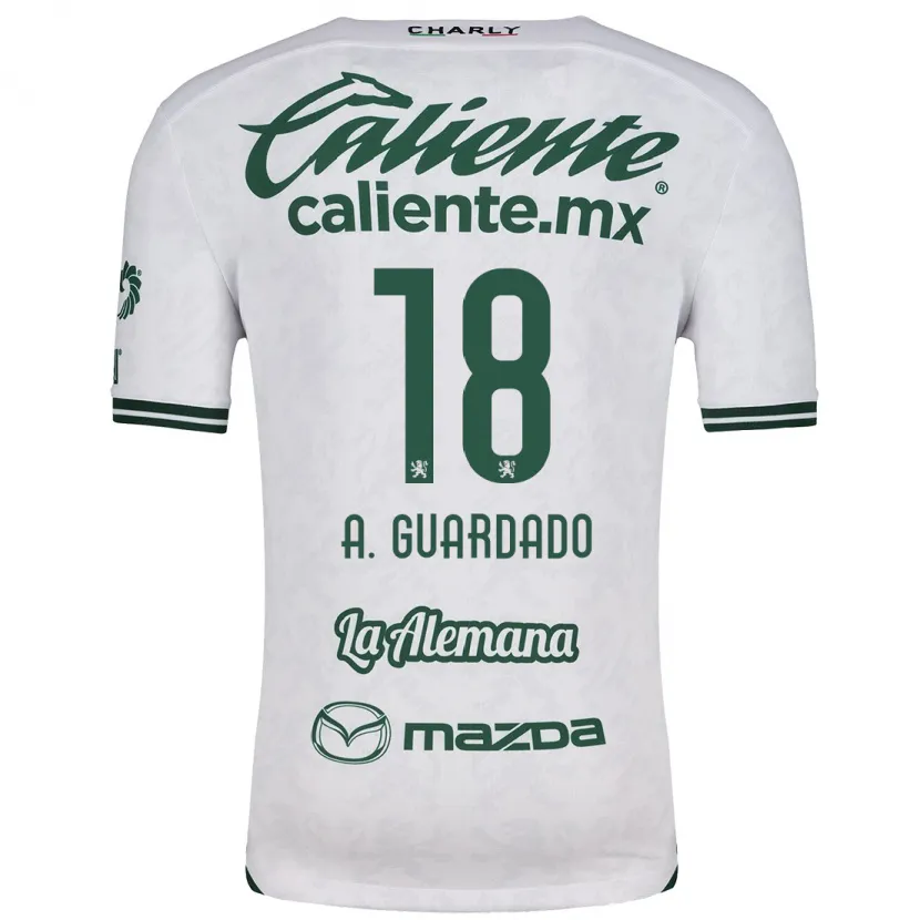 Danxen Enfant Maillot Andrés Guardado #18 Blanc Vert Tenues Extérieur 2024/25 T-Shirt