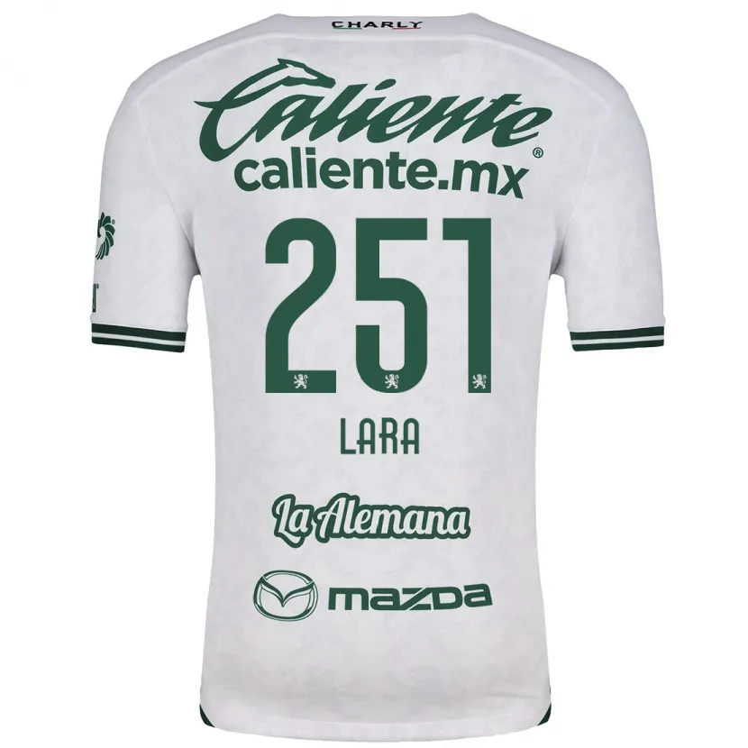 Danxen Enfant Maillot Tristán Lara #251 Blanc Vert Tenues Extérieur 2024/25 T-Shirt