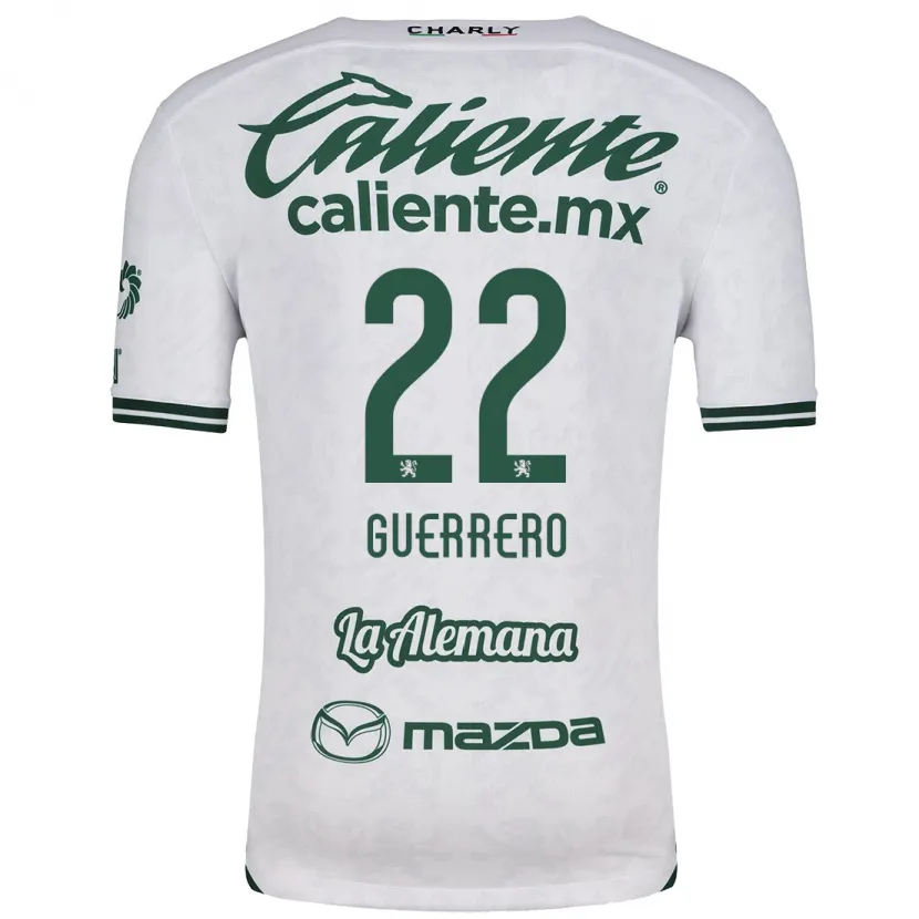 Danxen Enfant Maillot África Guerrero #22 Blanc Vert Tenues Extérieur 2024/25 T-Shirt