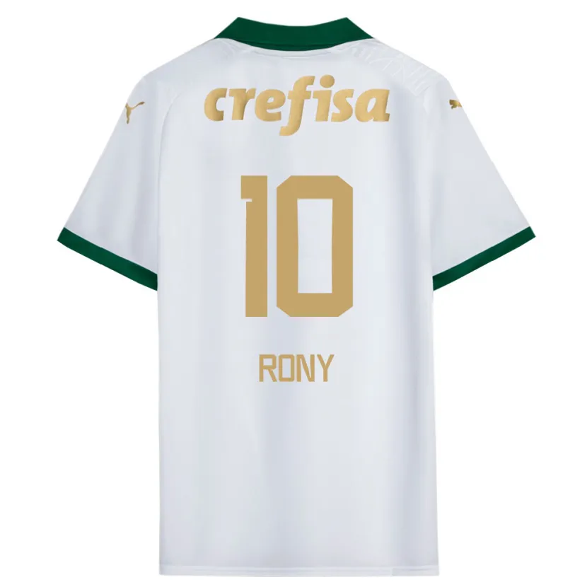 Danxen Enfant Maillot Rony #10 Blanc Vert Tenues Extérieur 2024/25 T-Shirt