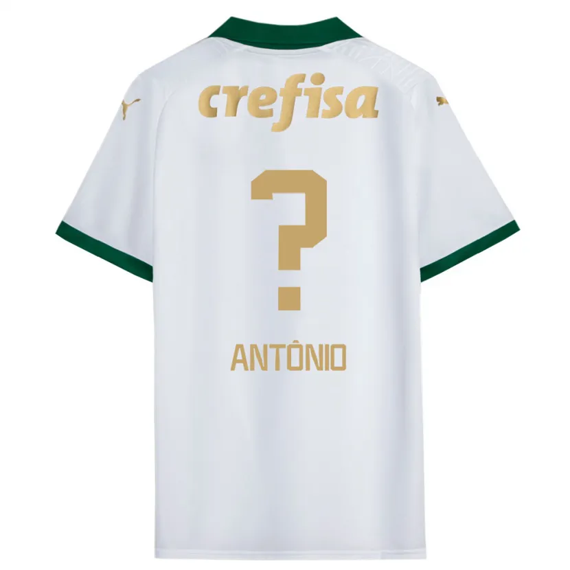 Danxen Enfant Maillot Diogo Antônio #0 Blanc Vert Tenues Extérieur 2024/25 T-Shirt