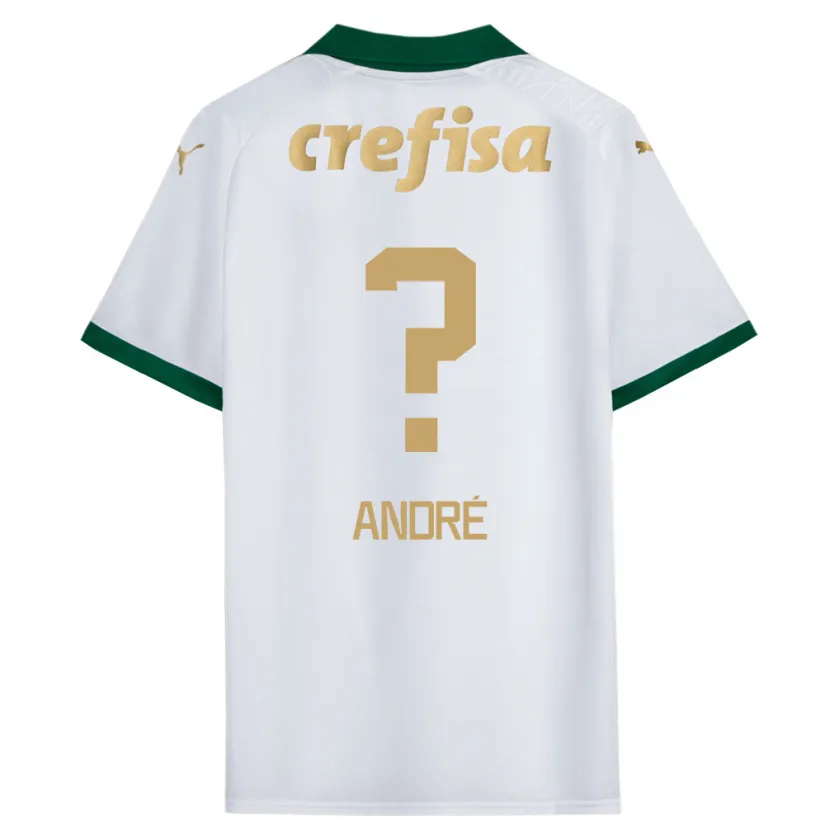 Danxen Enfant Maillot Vitor André #0 Blanc Vert Tenues Extérieur 2024/25 T-Shirt