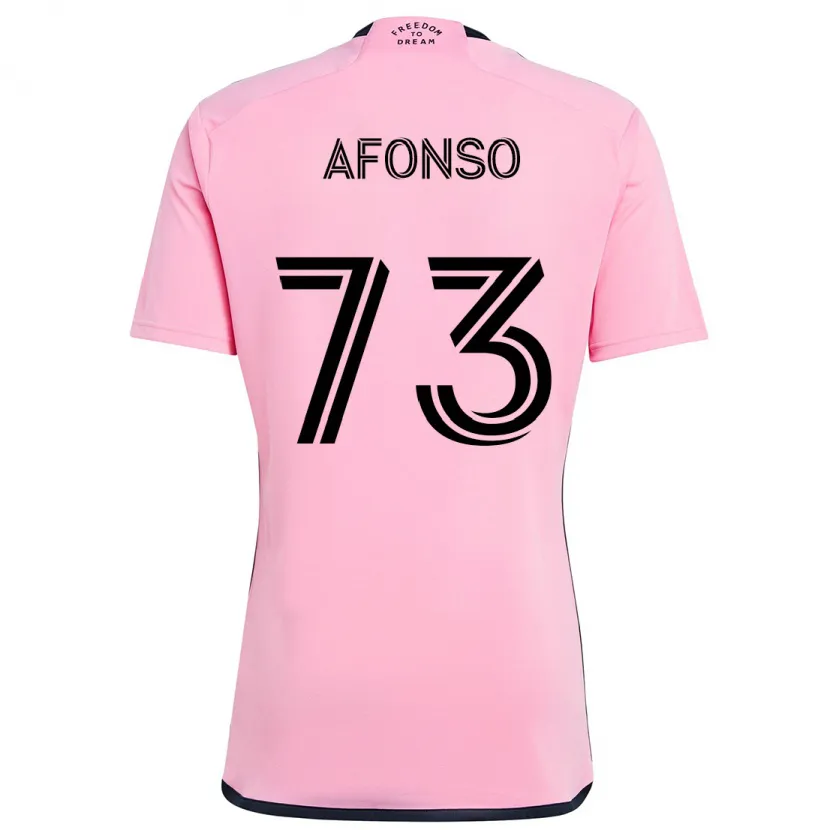 Danxen Homme Maillot Leo Afonso #73 Rose Tenues Domicile 2024/25 T-Shirt