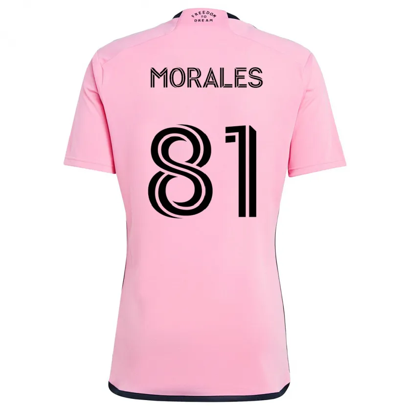 Danxen Homme Maillot Santiago Morales #81 Rose Tenues Domicile 2024/25 T-Shirt