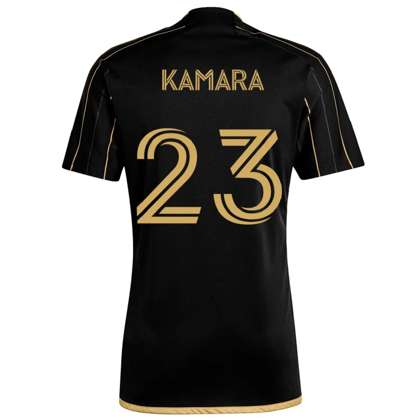 Danxen Homme Maillot Kei Kamara #23 Or Noir Tenues Domicile 2024/25 T-Shirt