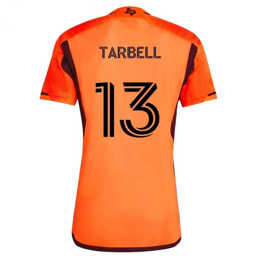 Danxen Homme Maillot Andrew Tarbell #13 Orange Noir Tenues Domicile 2024/25 T-Shirt