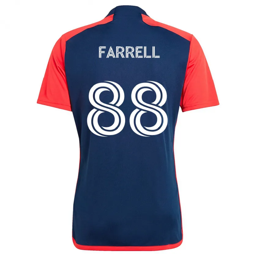 Danxen Homme Maillot Andrew Farrell #88 Bleu Rouge Tenues Domicile 2024/25 T-Shirt