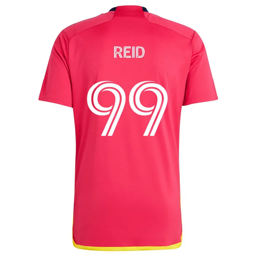 Danxen Homme Maillot Jayden Reid #99 Rouge Bleu Tenues Domicile 2024/25 T-Shirt