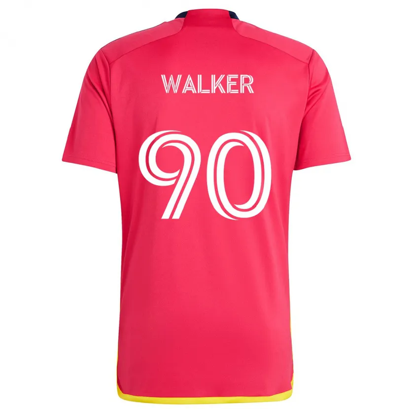 Danxen Homme Maillot Eric Walker #90 Rouge Bleu Tenues Domicile 2024/25 T-Shirt