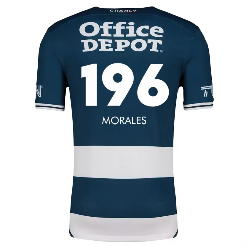 Danxen Homme Maillot Erik Morales #196 Bleu Blanc Tenues Domicile 2024/25 T-Shirt