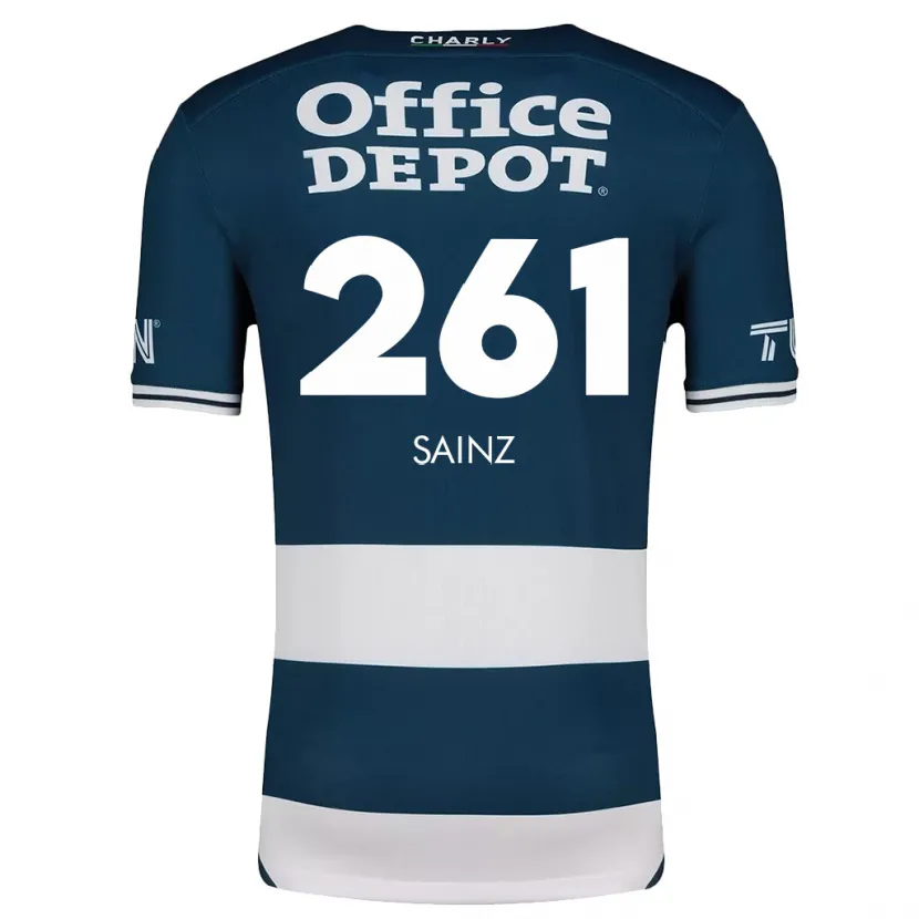 Danxen Homme Maillot Diego Sáinz #261 Bleu Blanc Tenues Domicile 2024/25 T-Shirt