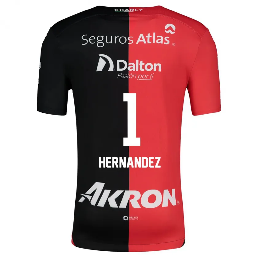 Danxen Homme Maillot José Hernández #1 Rouge Noir Tenues Domicile 2024/25 T-Shirt