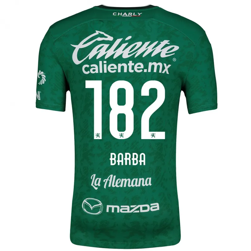 Danxen Homme Maillot Austin Barba #182 Vert Blanc Tenues Domicile 2024/25 T-Shirt