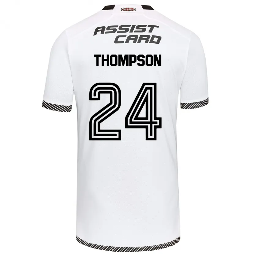 Danxen Homme Maillot Jordhy Thompson #24 Blanc Noir Tenues Domicile 2024/25 T-Shirt