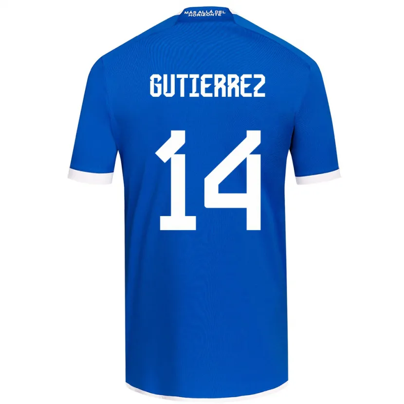 Danxen Homme Maillot Ana Gutiérrez #14 Bleu Blanc Tenues Domicile 2024/25 T-Shirt