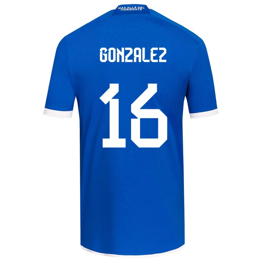 Danxen Homme Maillot Monserratt González #16 Bleu Blanc Tenues Domicile 2024/25 T-Shirt