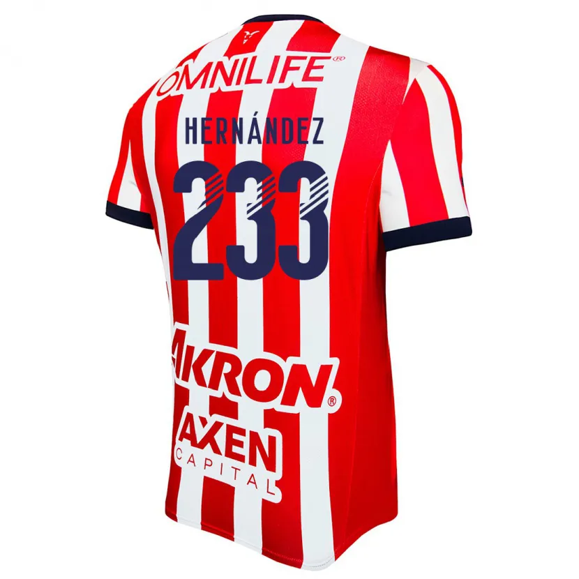 Danxen Homme Maillot Zinedine Hernández #233 Rouge Blanc Bleu Tenues Domicile 2024/25 T-Shirt