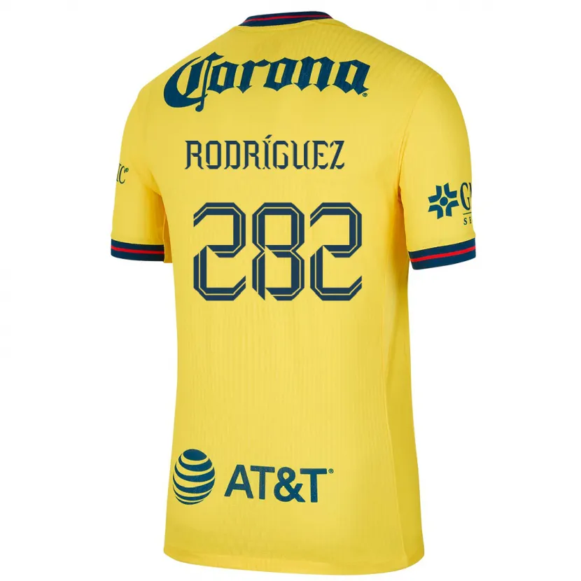 Danxen Homme Maillot Francisco Rodríguez #282 Jaune Bleu Tenues Domicile 2024/25 T-Shirt