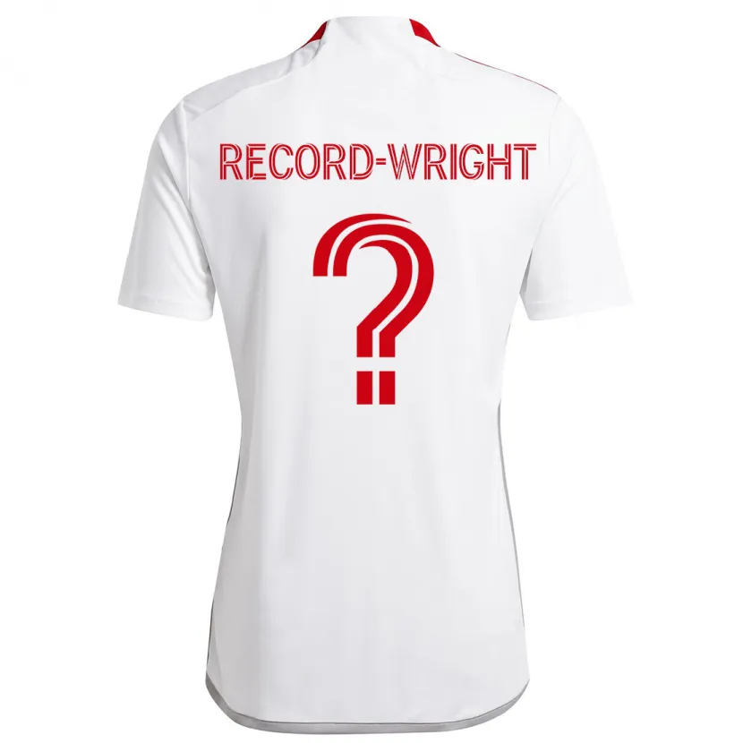 Danxen Homme Maillot Kemari Record-Wright #0 Blanc Rouge Tenues Extérieur 2024/25 T-Shirt