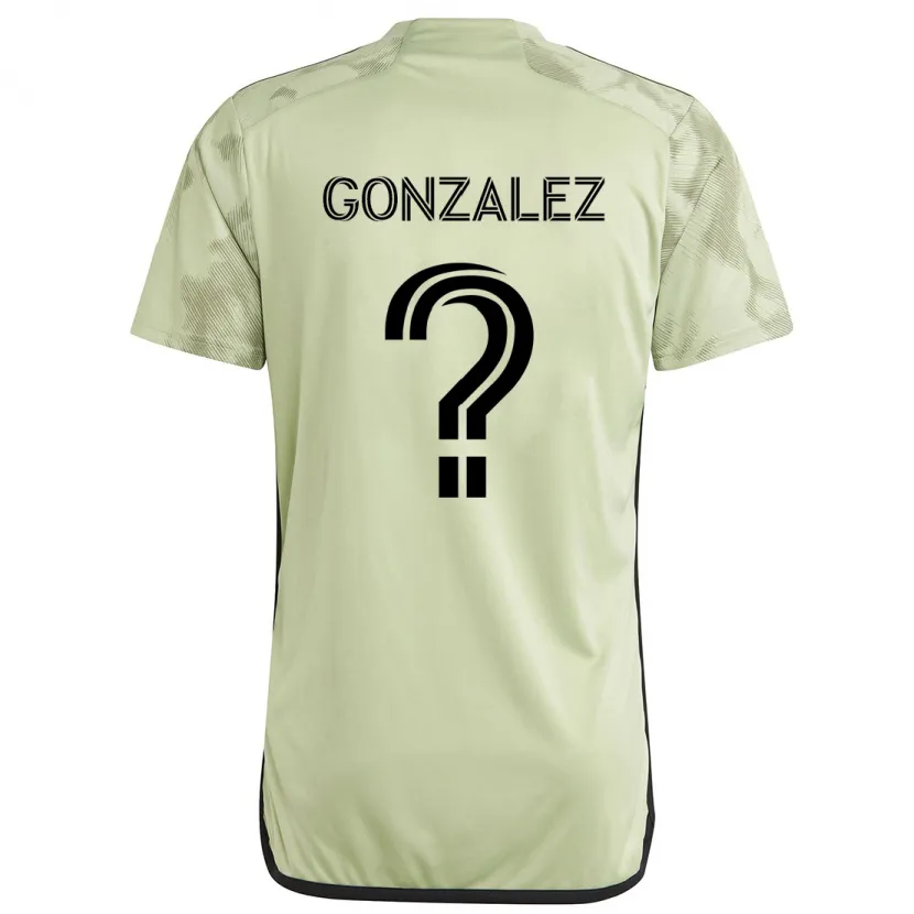 Danxen Homme Maillot Mario González #0 Vert Clair Tenues Extérieur 2024/25 T-Shirt