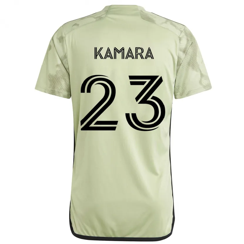 Danxen Homme Maillot Kei Kamara #23 Vert Clair Tenues Extérieur 2024/25 T-Shirt