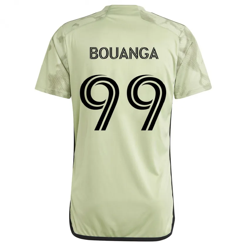 Danxen Homme Maillot Denis Bouanga #99 Vert Clair Tenues Extérieur 2024/25 T-Shirt