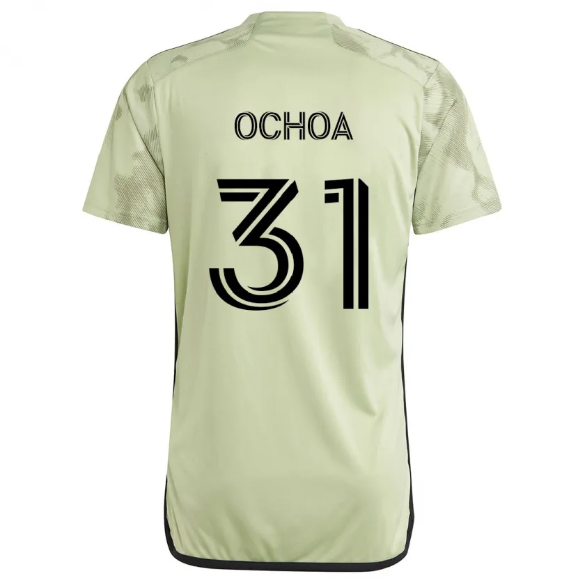 Danxen Homme Maillot David Ochoa #31 Vert Clair Tenues Extérieur 2024/25 T-Shirt