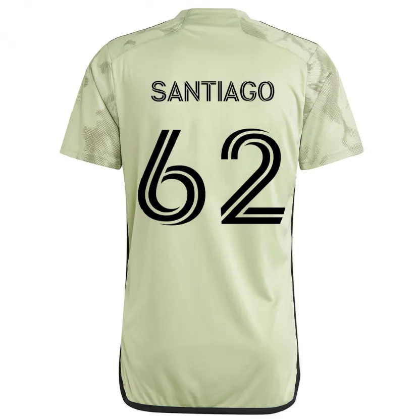 Danxen Homme Maillot Joshua Santiago #62 Vert Clair Tenues Extérieur 2024/25 T-Shirt