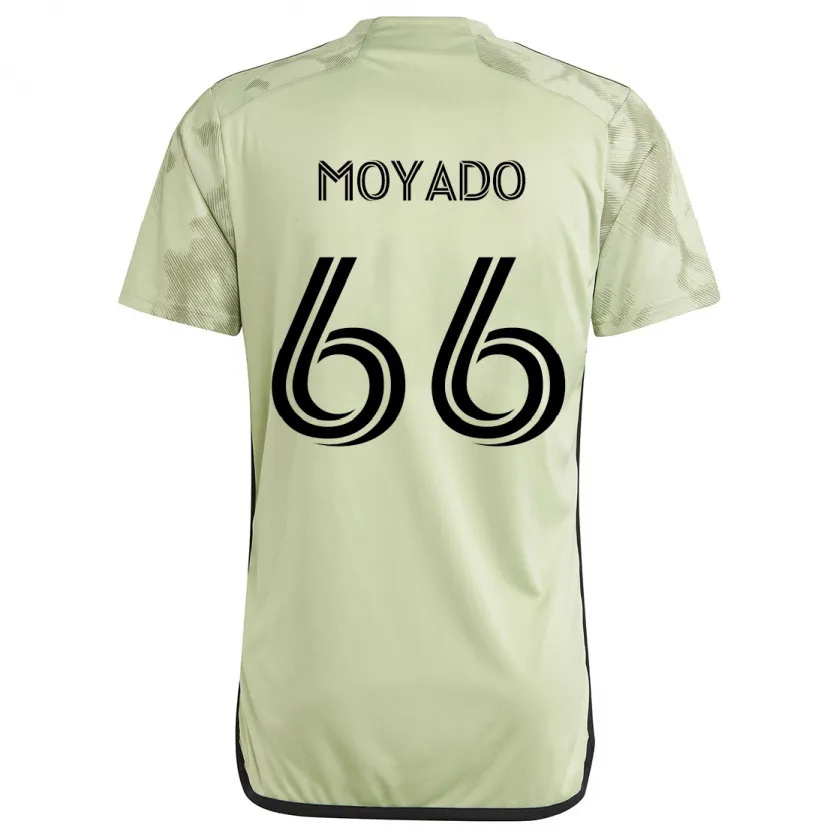 Danxen Homme Maillot Bryan Moyado #66 Vert Clair Tenues Extérieur 2024/25 T-Shirt