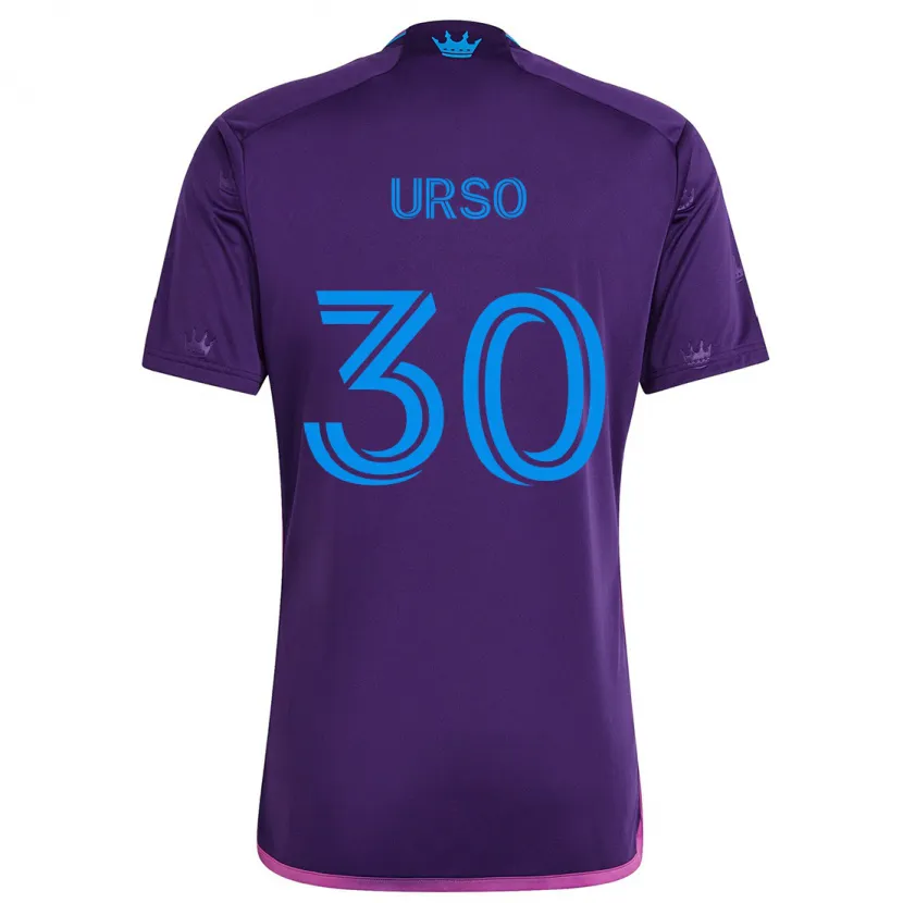 Danxen Homme Maillot Júnior Urso #30 Bleu Violet Tenues Extérieur 2024/25 T-Shirt