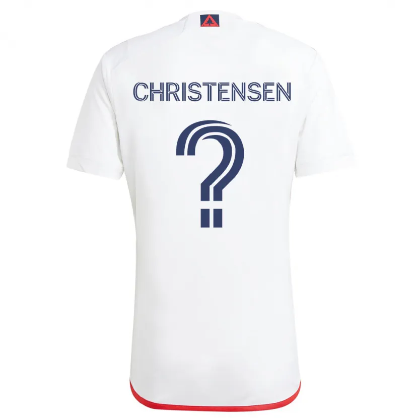 Danxen Homme Maillot Kevin Christensen #0 Blanc Rouge Tenues Extérieur 2024/25 T-Shirt