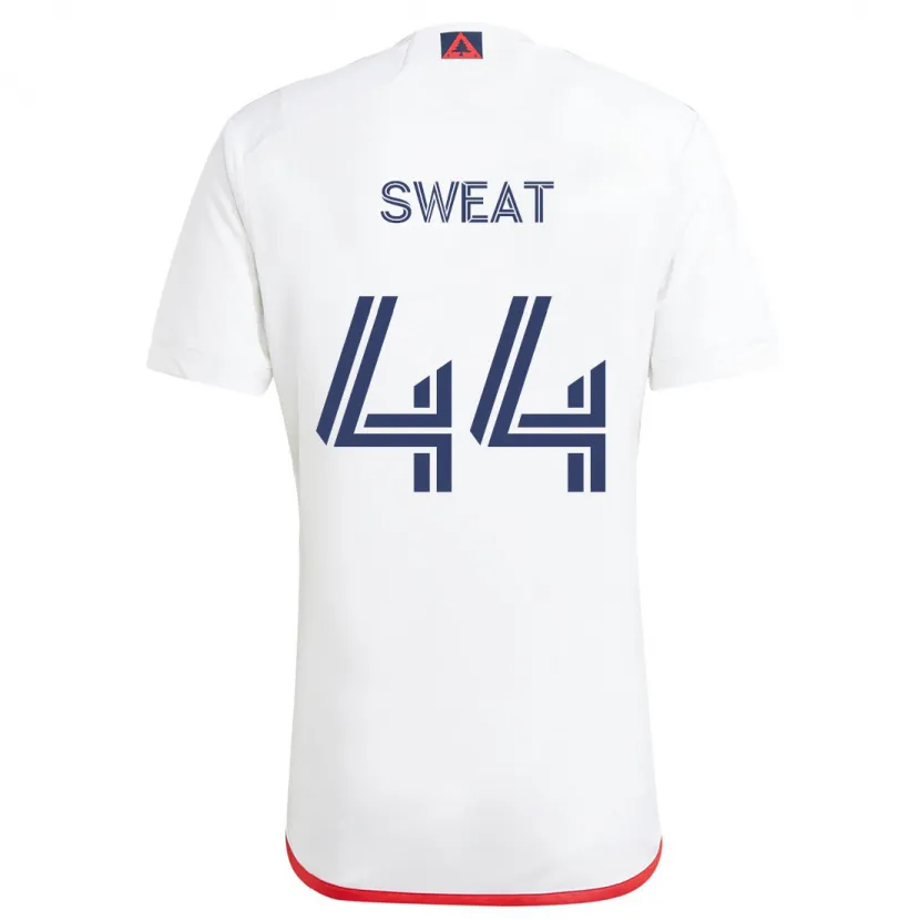 Danxen Homme Maillot Ben Sweat #44 Blanc Rouge Tenues Extérieur 2024/25 T-Shirt