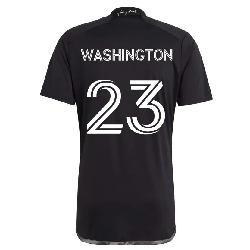 Danxen Homme Maillot Taylor Washington #23 Noir Tenues Extérieur 2024/25 T-Shirt