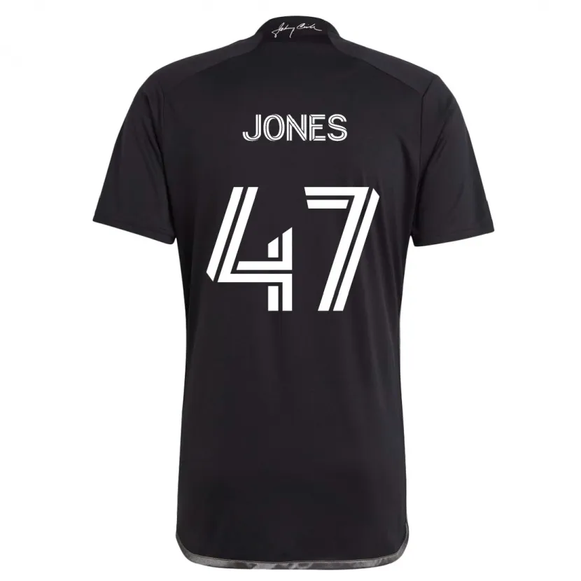 Danxen Homme Maillot Isaiah Jones #47 Noir Tenues Extérieur 2024/25 T-Shirt