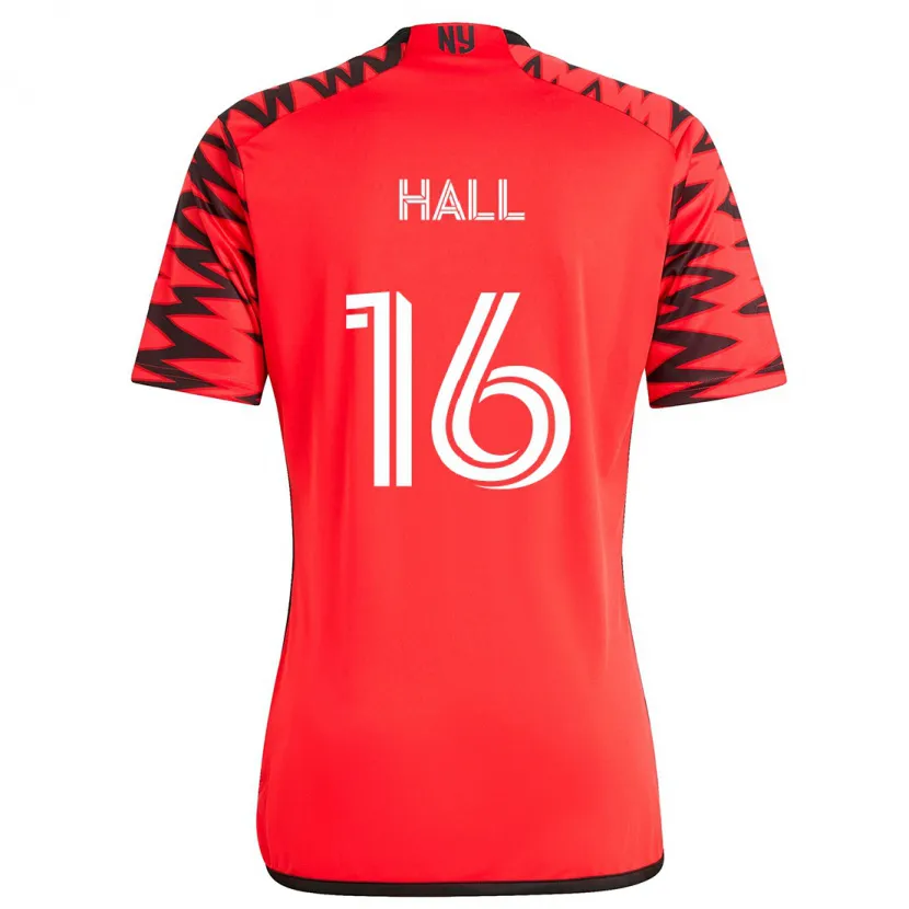 Danxen Homme Maillot Julian Hall #16 Rouge Noir Blanc Tenues Extérieur 2024/25 T-Shirt