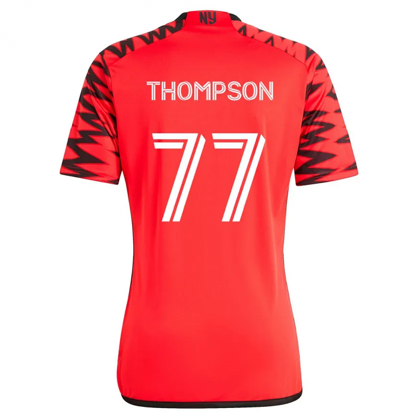 Danxen Homme Maillot Amos Shapiro-Thompson #77 Rouge Noir Blanc Tenues Extérieur 2024/25 T-Shirt