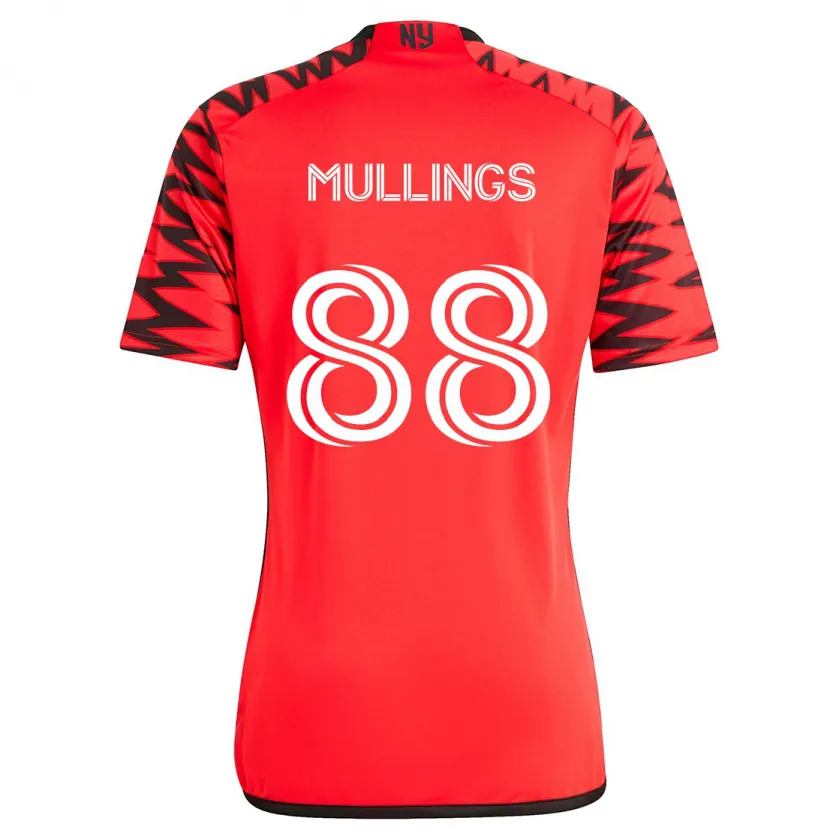 Danxen Homme Maillot O'vonte Mullings #88 Rouge Noir Blanc Tenues Extérieur 2024/25 T-Shirt