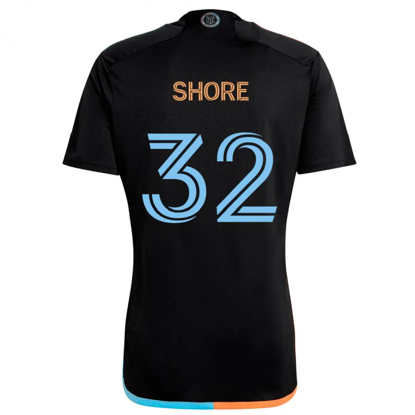 Danxen Homme Maillot Jonathan Shore #32 Noir Orange Bleu Tenues Extérieur 2024/25 T-Shirt