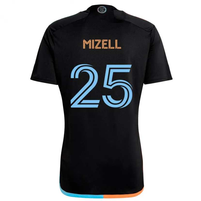 Danxen Homme Maillot Cody Mizell #25 Noir Orange Bleu Tenues Extérieur 2024/25 T-Shirt