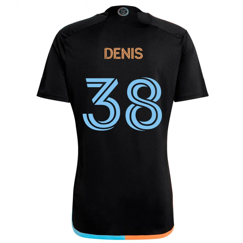 Danxen Homme Maillot John Denis #38 Noir Orange Bleu Tenues Extérieur 2024/25 T-Shirt