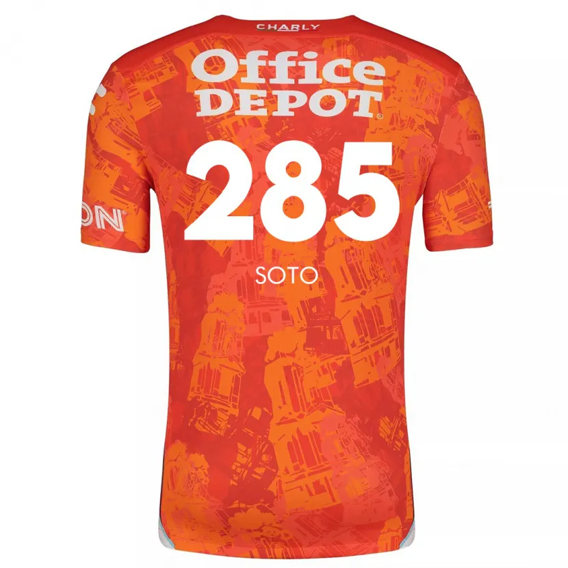 Danxen Homme Maillot Edwin Soto #285 Orange White Tenues Extérieur 2024/25 T-Shirt