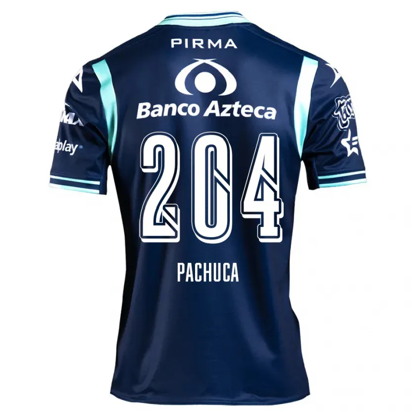 Danxen Homme Maillot José Pachuca #204 Bleu Marine Tenues Extérieur 2024/25 T-Shirt