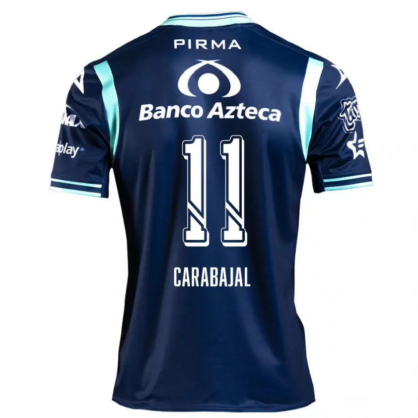 Danxen Homme Maillot Gabriel Carabajal #11 Bleu Marine Tenues Extérieur 2024/25 T-Shirt