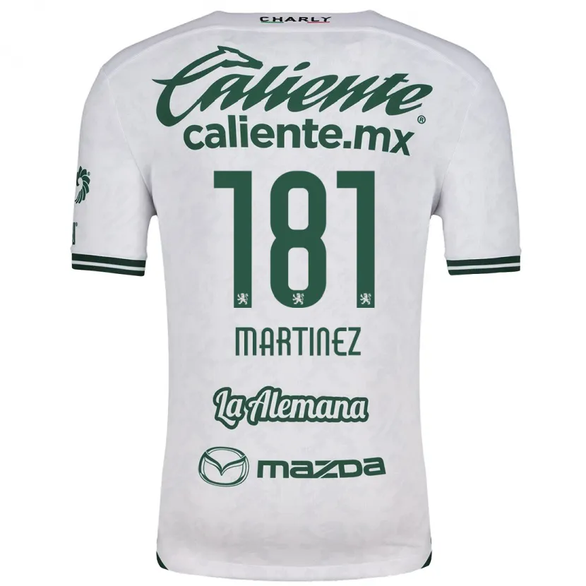 Danxen Homme Maillot Irving Martínez #181 Blanc Vert Tenues Extérieur 2024/25 T-Shirt