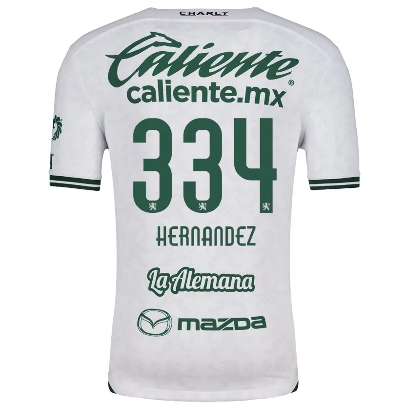 Danxen Homme Maillot Alan Hernández #334 Blanc Vert Tenues Extérieur 2024/25 T-Shirt