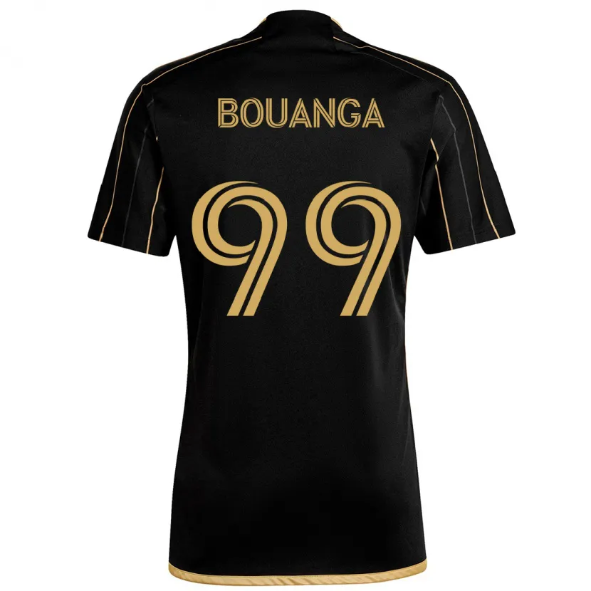 Danxen Femme Maillot Denis Bouanga #99 Or Noir Tenues Domicile 2024/25 T-Shirt