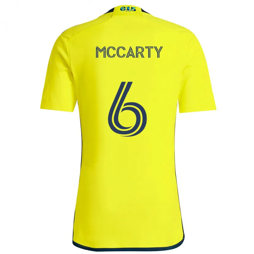 Danxen Femme Maillot Dax Mccarty #6 Jaune Bleu Tenues Domicile 2024/25 T-Shirt