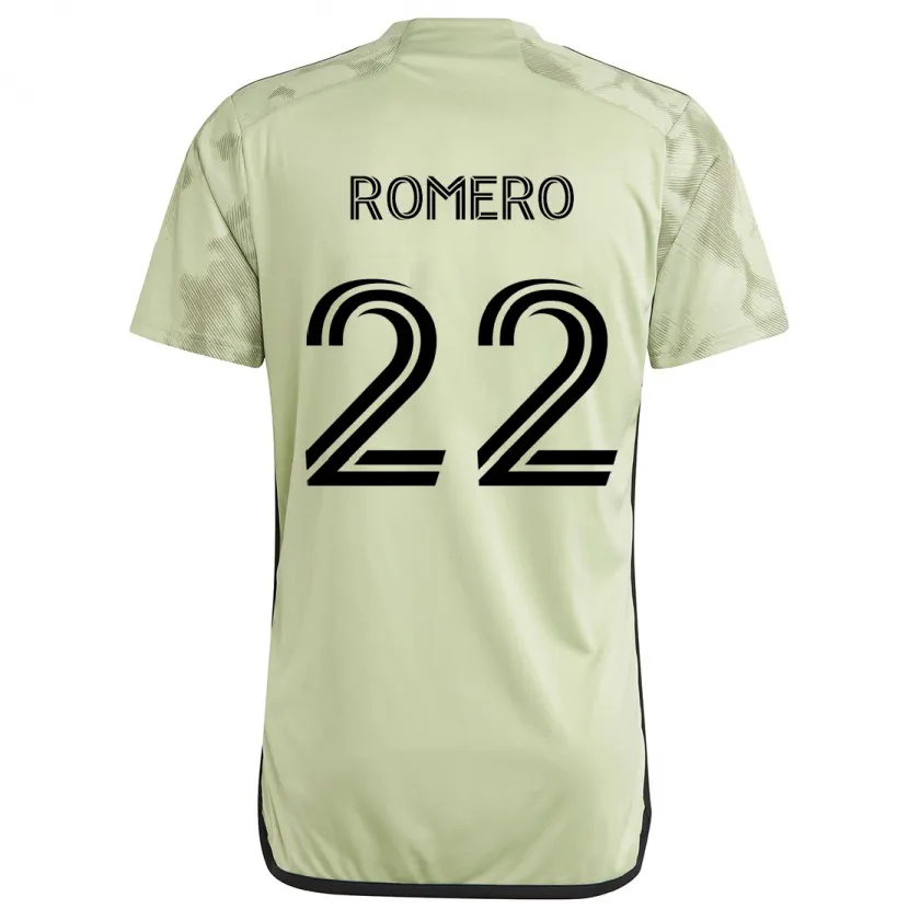 Danxen Femme Maillot Abraham Romero #22 Vert Clair Tenues Extérieur 2024/25 T-Shirt